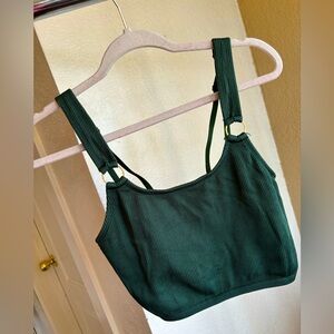 Aerie Darling Green Bralette Sports Bra size XL